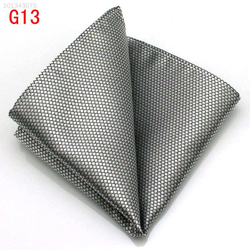 73FF 609E Men‘s Pocket Hankerchief Korean Paisley Dot Floral Hanky Wedding Party
