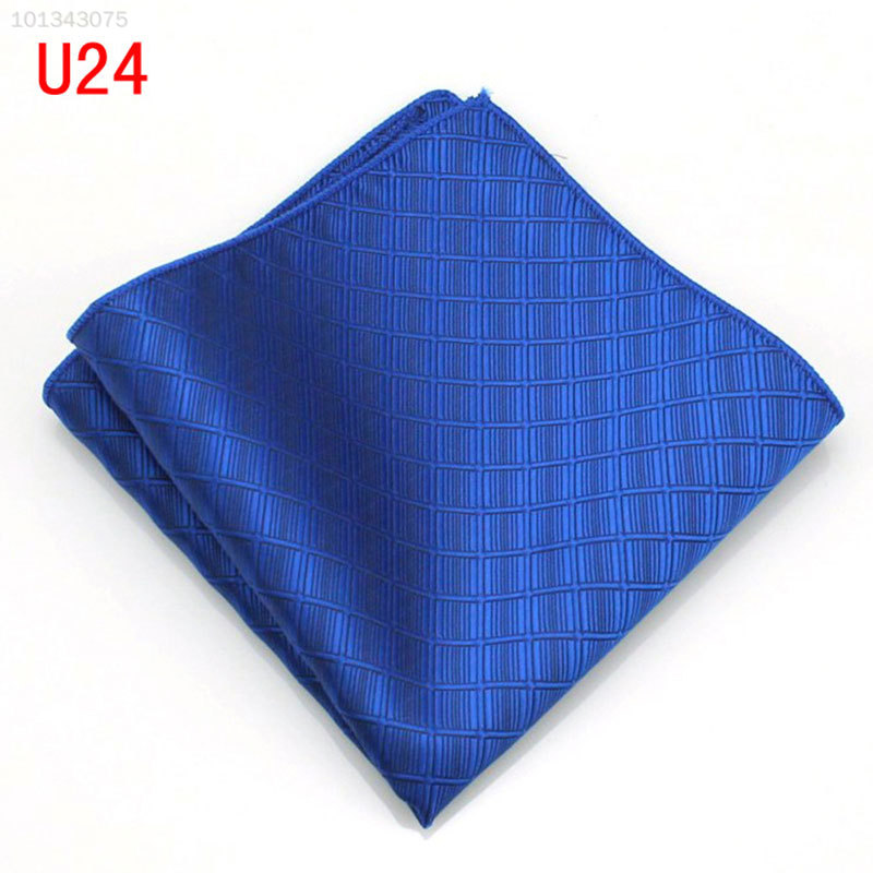 73FF 609E Men‘s Pocket Hankerchief Korean Paisley Dot Floral Hanky Wedding Party