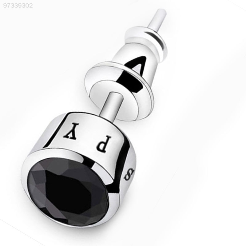 CDB5 Fashion Individuality Men/'S Diamond Earrings Ear Stud Jewelry Gifts White